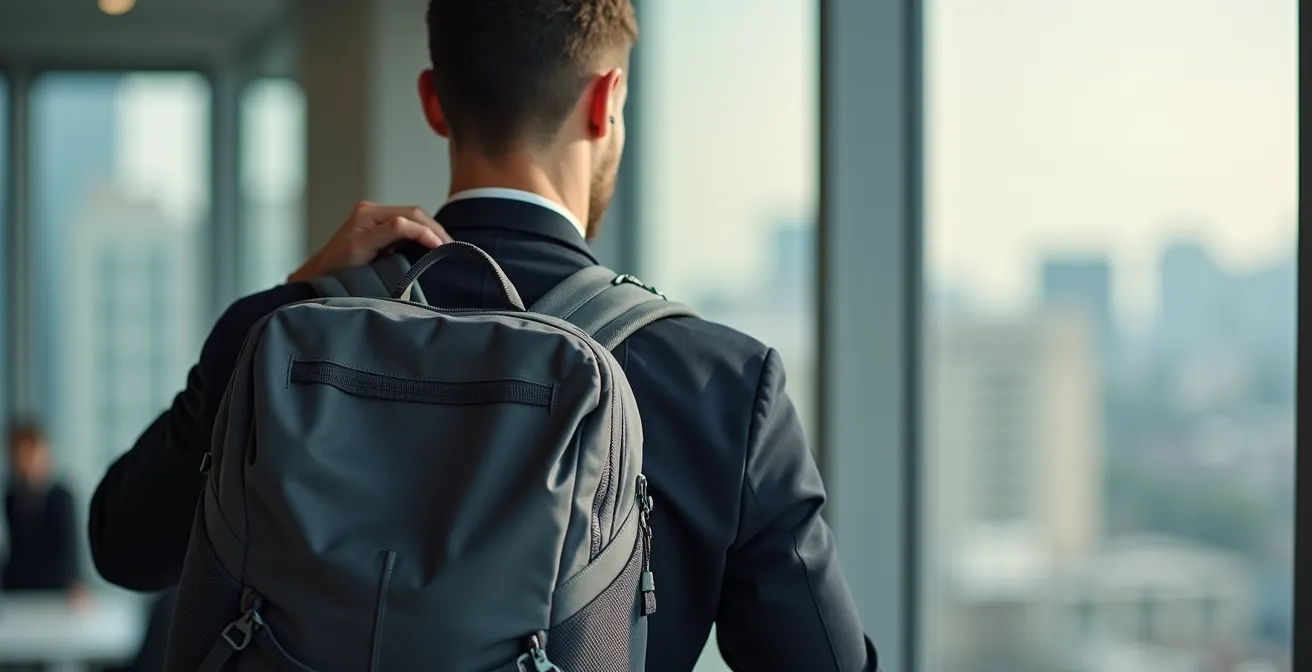 Démonstration visuelle de la répartition du poids entre sac à dos et sac bandoulière sur le corps humain